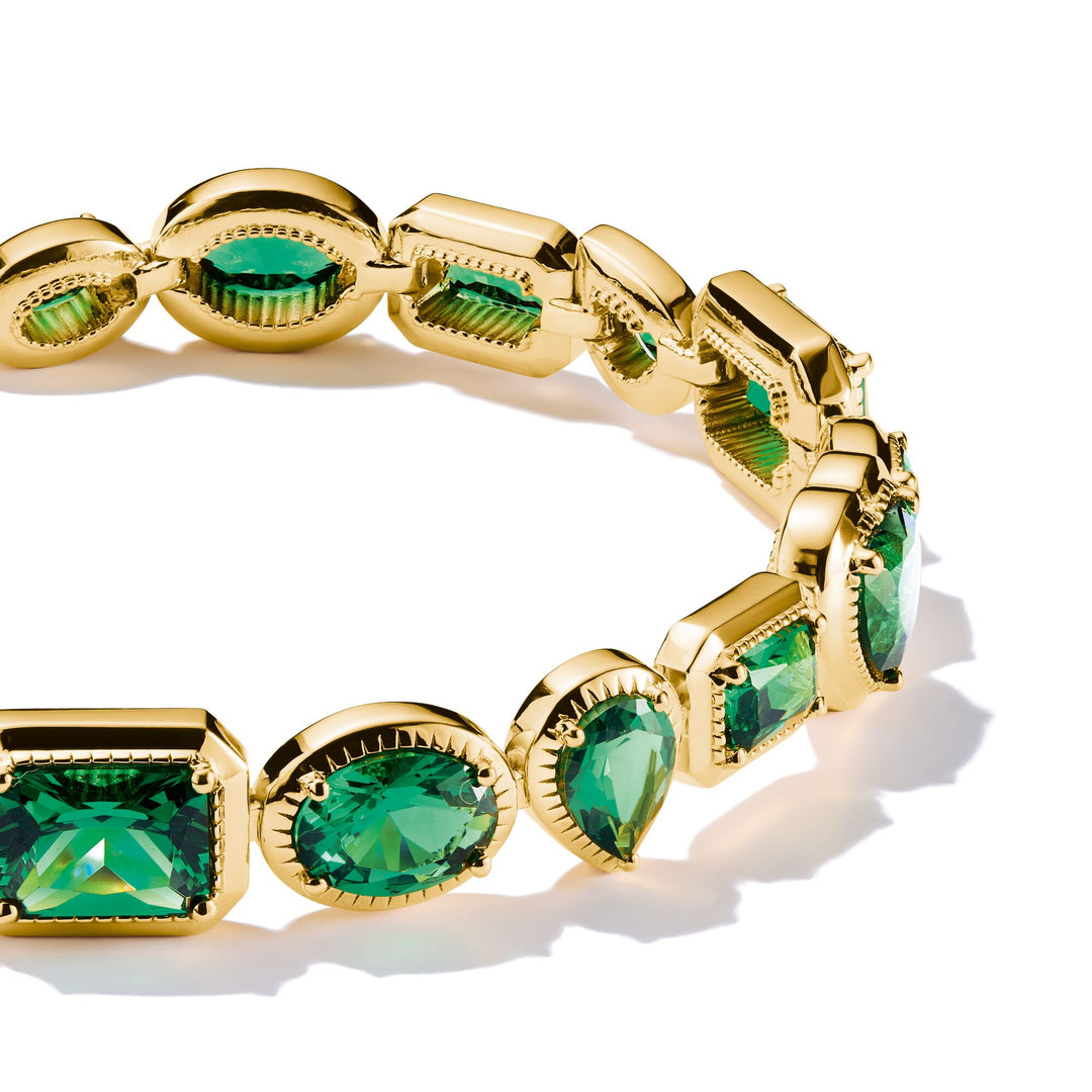 THOMAS SABO Elyndra Bracelet with Green Stones TA2217GRY