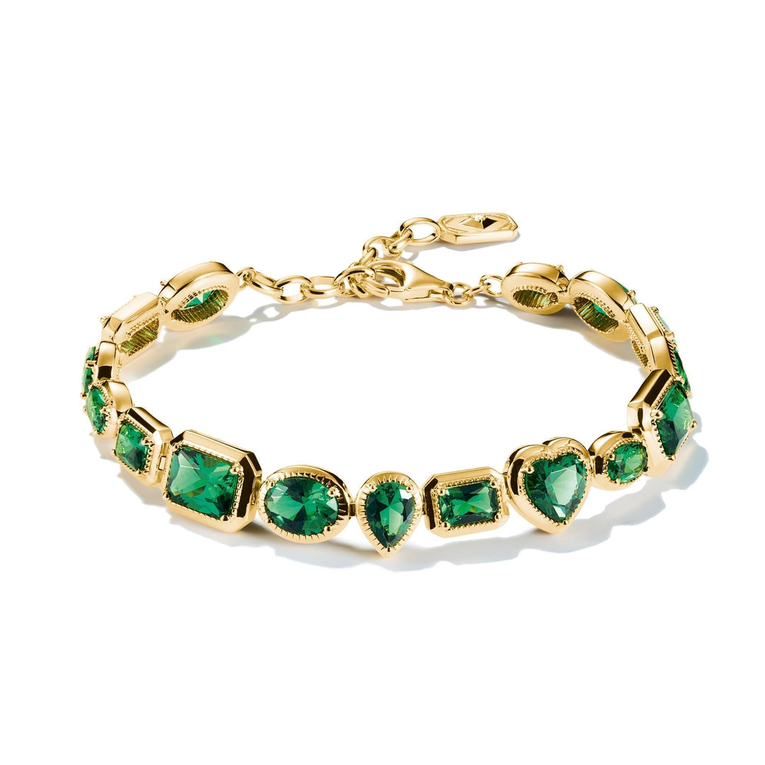 THOMAS SABO Elyndra Bracelet with Green Stones TA2217GRY