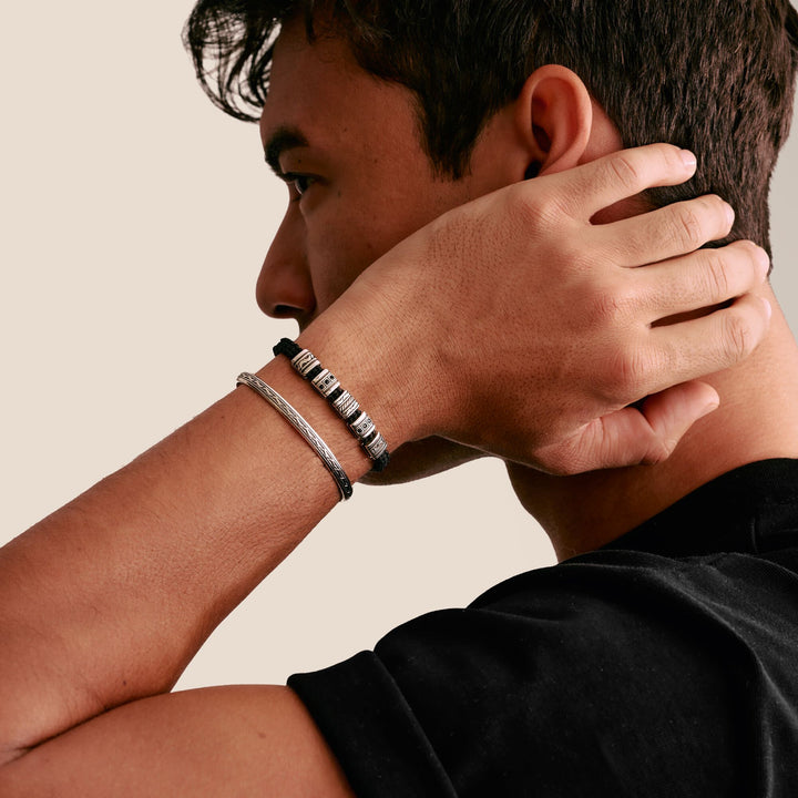THOMAS SABO Macrame Bracelet with Black Zirconia Stones TA2225