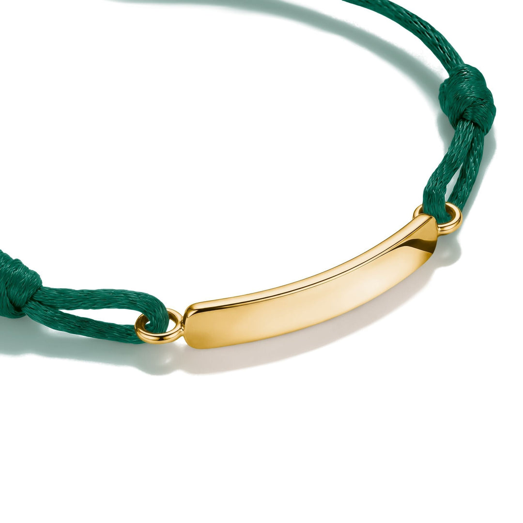 THOMAS SABO Textile bracelet green TA2238MGRY
