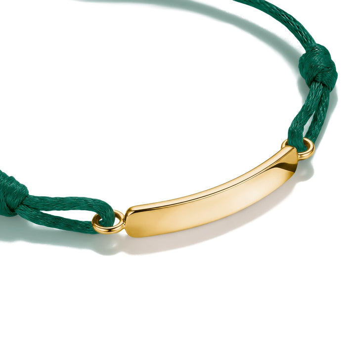 THOMAS SABO Textile bracelet green TA2238MGRY