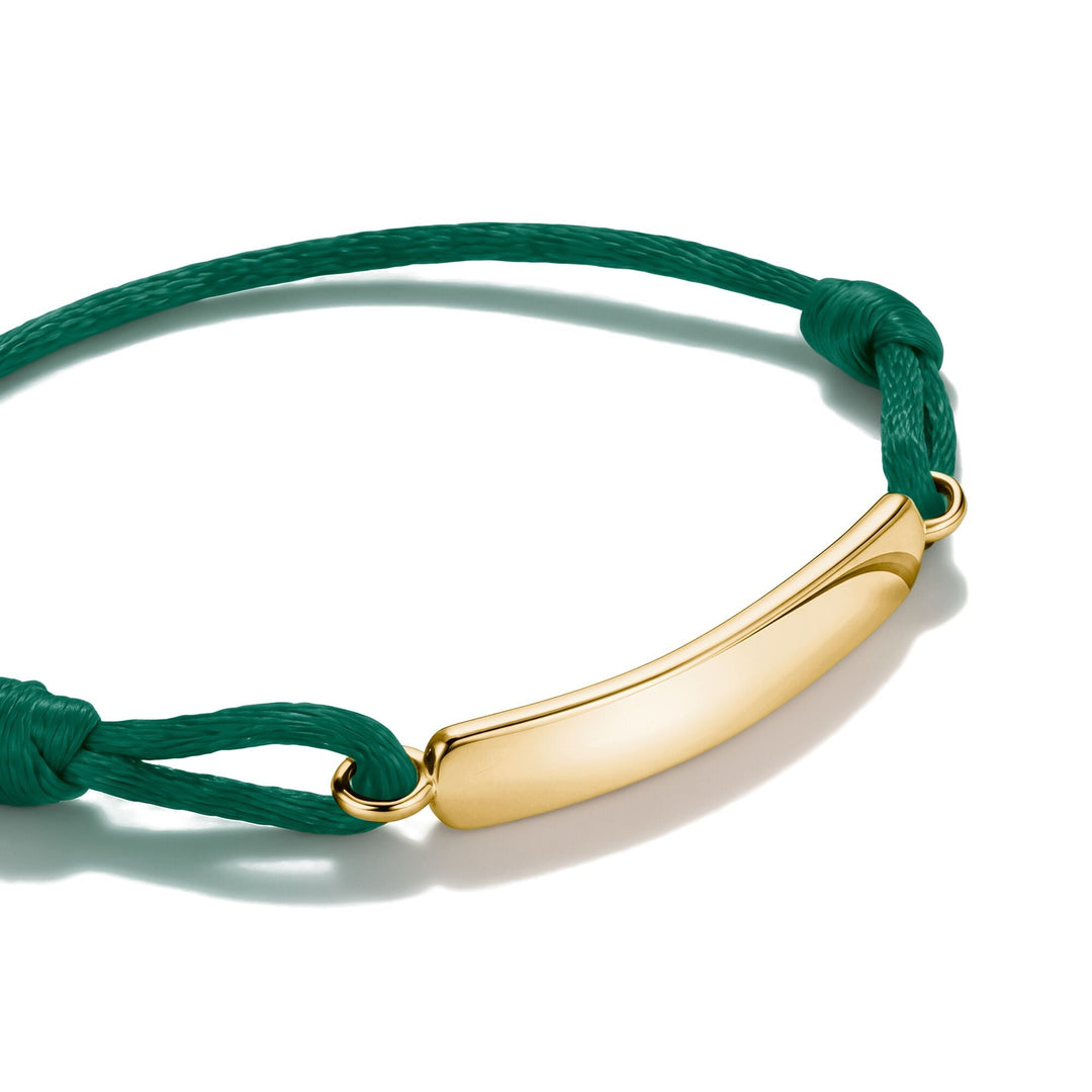 THOMAS SABO Textile bracelet green TA2238MGRY