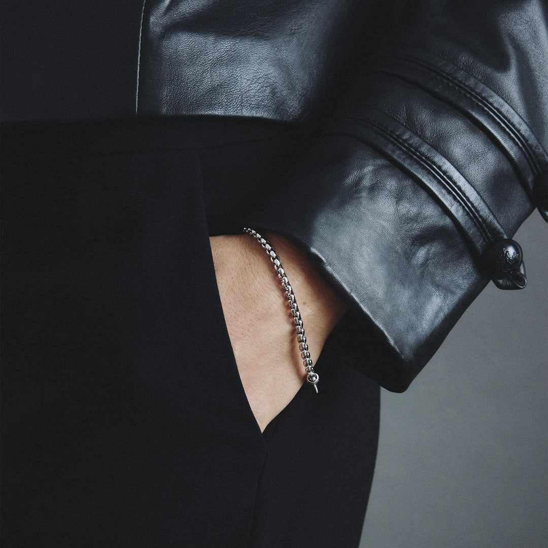 Thomas Sabo Stainless Steel Box Chain Bracelet 2.7mm TA2249S