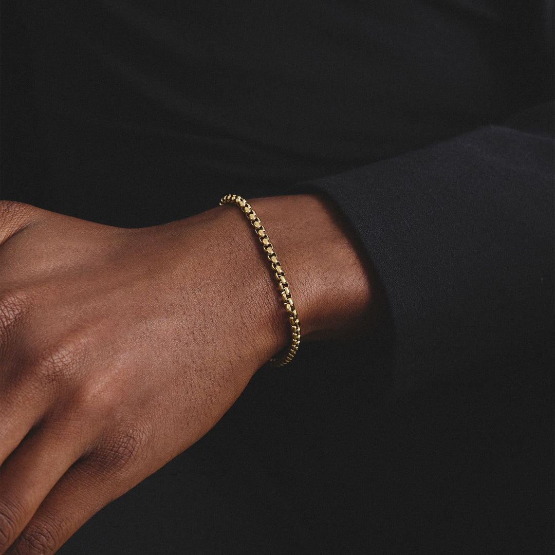 Thomas Sabo Gold-Tone Stainless Steel Box Chain Bracelet 4mm TA2250S
