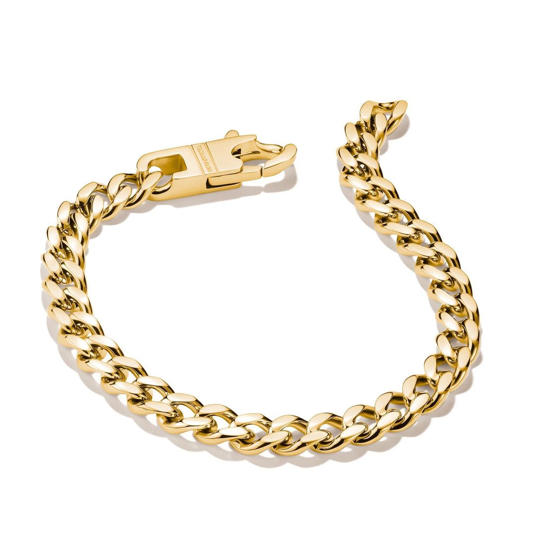 Thomas Sabo Gold-Tone Stainless Steel Curb Chain Bracelet 7mm TA2251SY