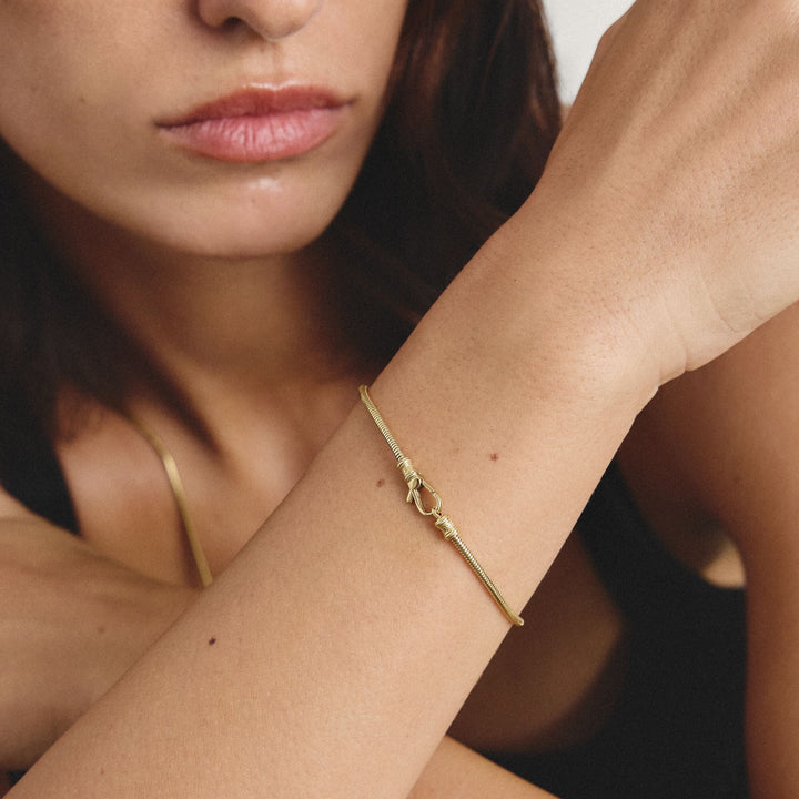 Thomas Sabo Gold-Tone Stainless Steel Snake Chain Bracelet 2mm TA2253SY