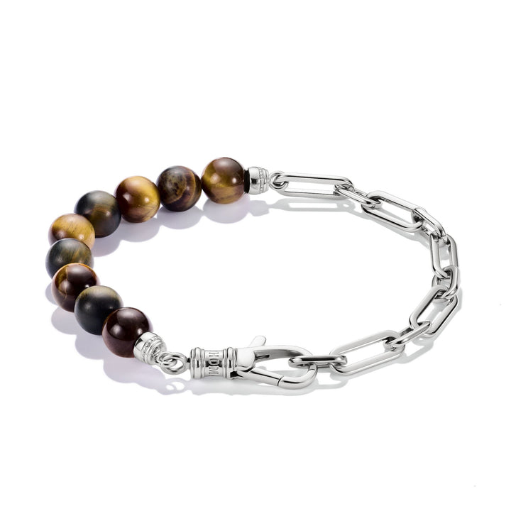 Thomas Sabo Stainless Steel Tiger's Eye Bead Bracelet TA2254STI
