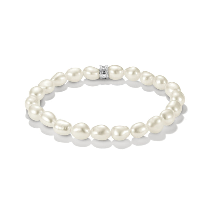 Thomas Sabo Stainless Steel Freshwater Pearl Bracelet TA2255SWH