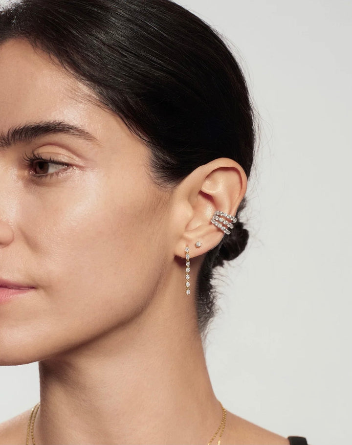 Ania Haie Silver Pavé Triple Wrap Ear Cuff E079-02H