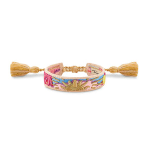 Thomas Sabo Bracelet with Various ornaments in Pink, Blue, Green & Gold TACC0046