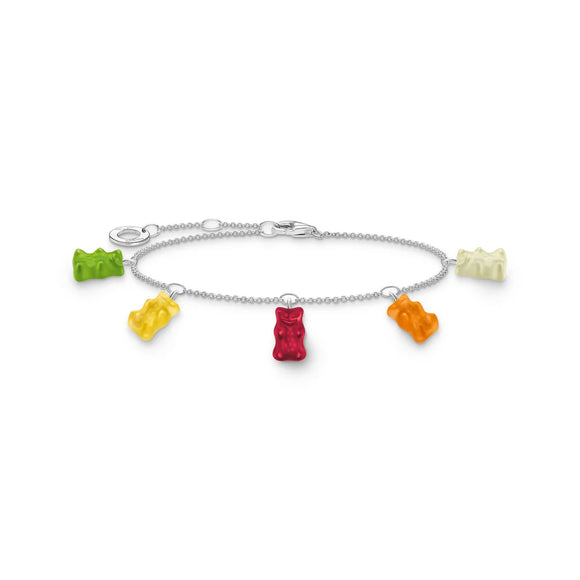 Thomas Sabo Silver Bracelet with Colourful Goldbears TA2152