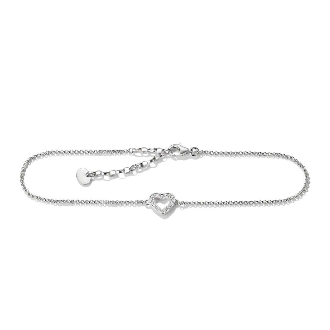 THOMAS SABO Anklet heart with zirconia TAK0007M