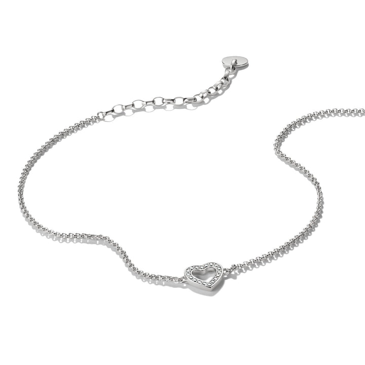 THOMAS SABO Anklet heart with zirconia TAK0007M