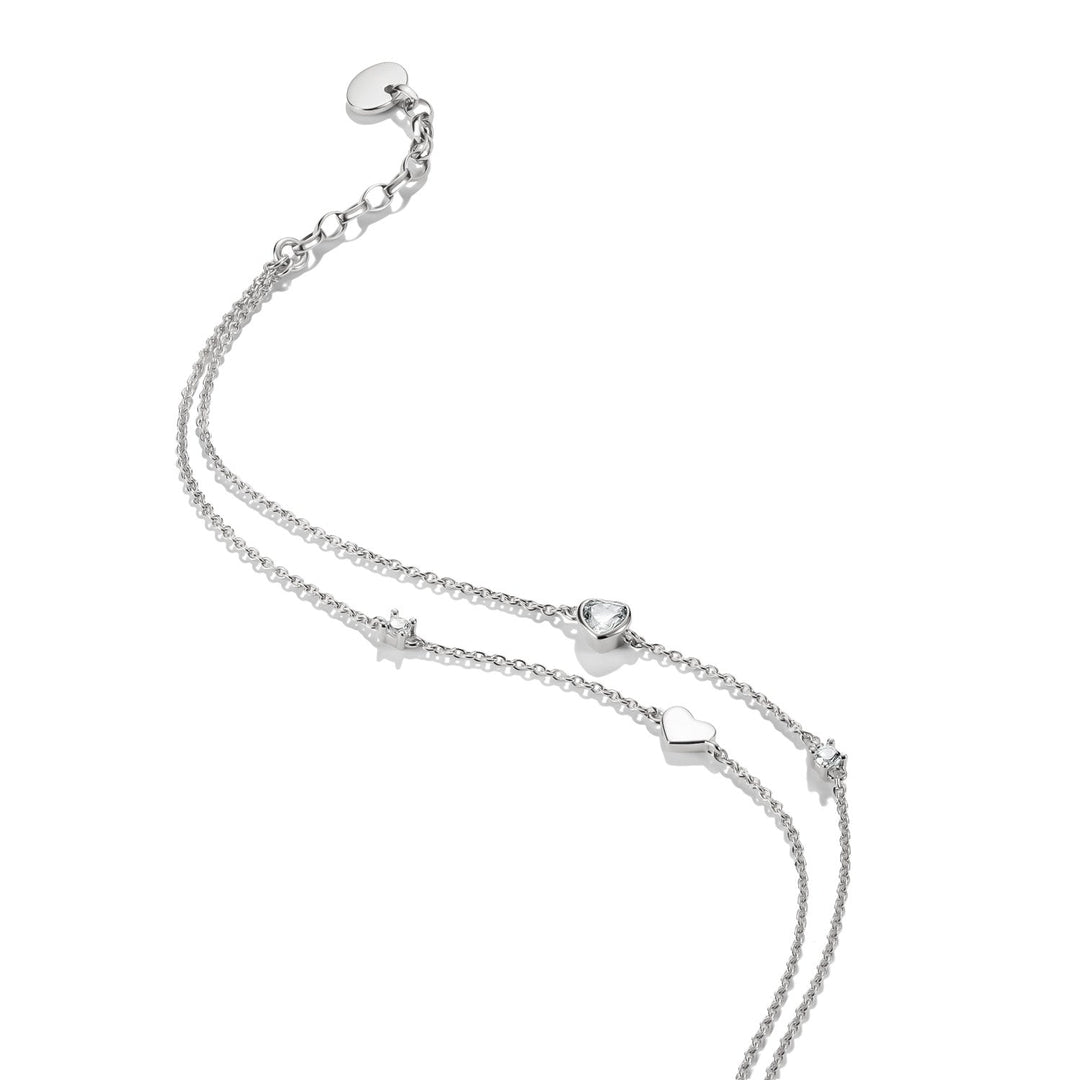 THOMAS SABO Anklet hearts with zirconia TAK0040M