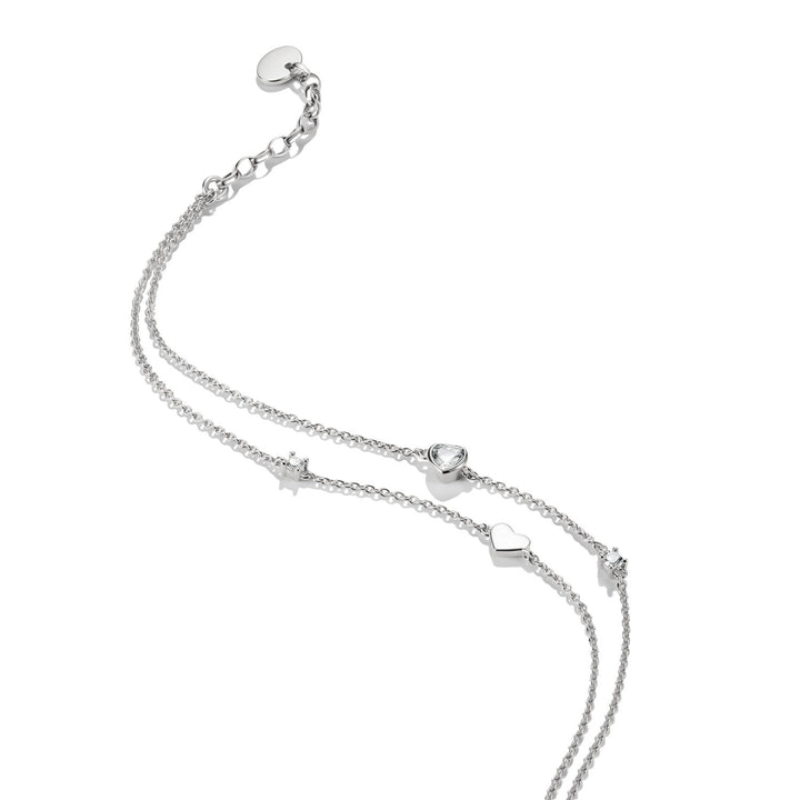 THOMAS SABO Anklet hearts with zirconia TAK0040M