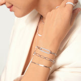 Ania Haie Silver Pave Link Bracelet B051-01H