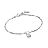 Ania Haie Silver Pearl Padlock Bracelet B054-01H