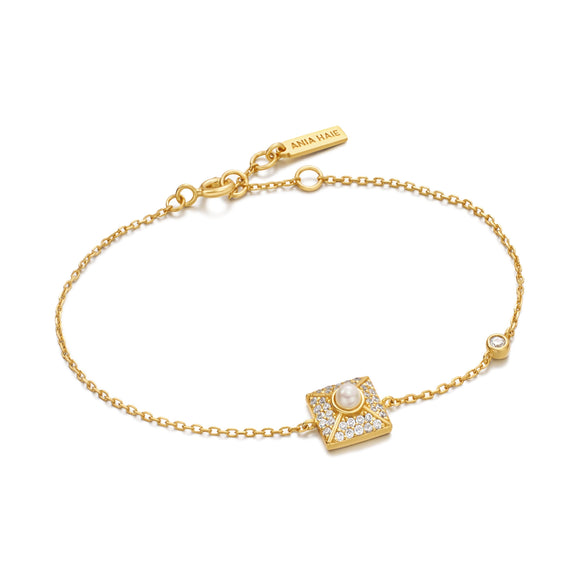 Ania Haie Gold Pearl Pave Bracelet B054-02G