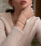 Ania Haie Silver Pearl Pave Bracelet B054-02H
