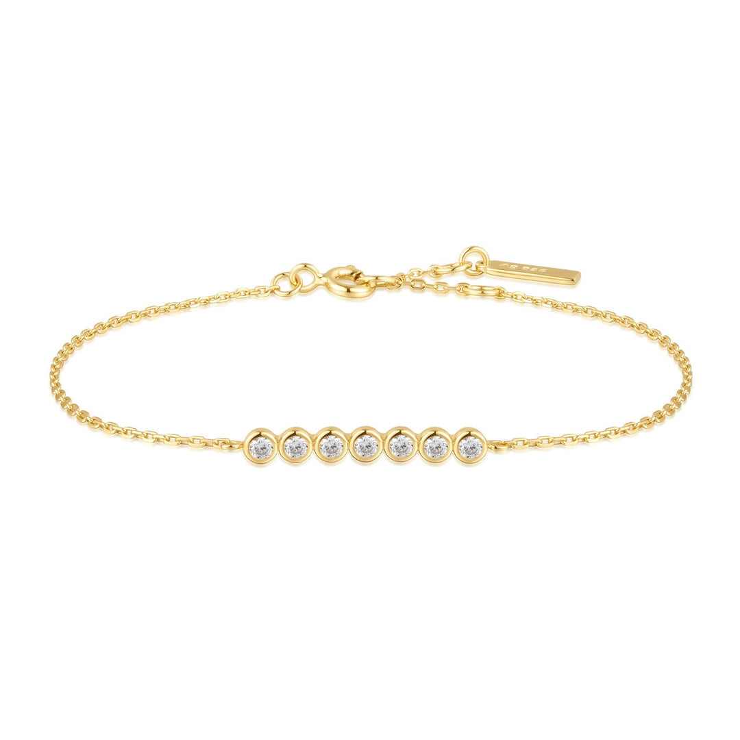 Ania Haie Gold Bezel Set Bracelet B058-02G