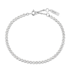 Ania Haie Silver Row Bezel Set Bracelet B058-06H