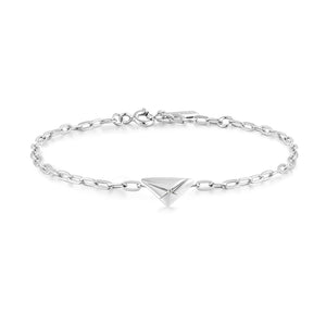 Ania Haie Silver Triangle Kiss Bracelet B059-01H