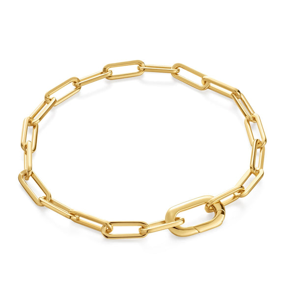 Ania Haie Gold Linked Chunky Bracelet B060-02G