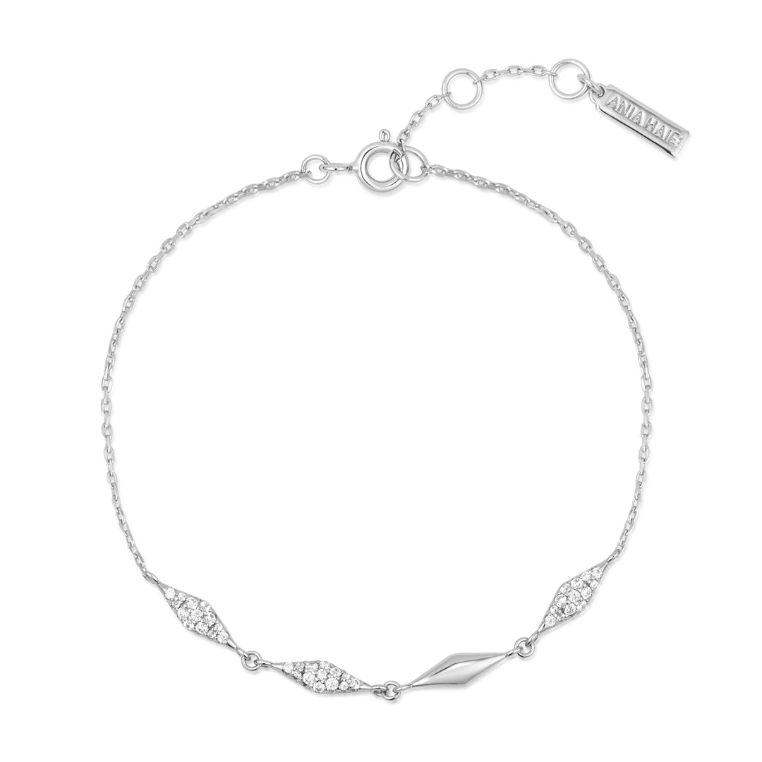 Ania Haie Silver Multi Sparkle Bracelet B061-04H