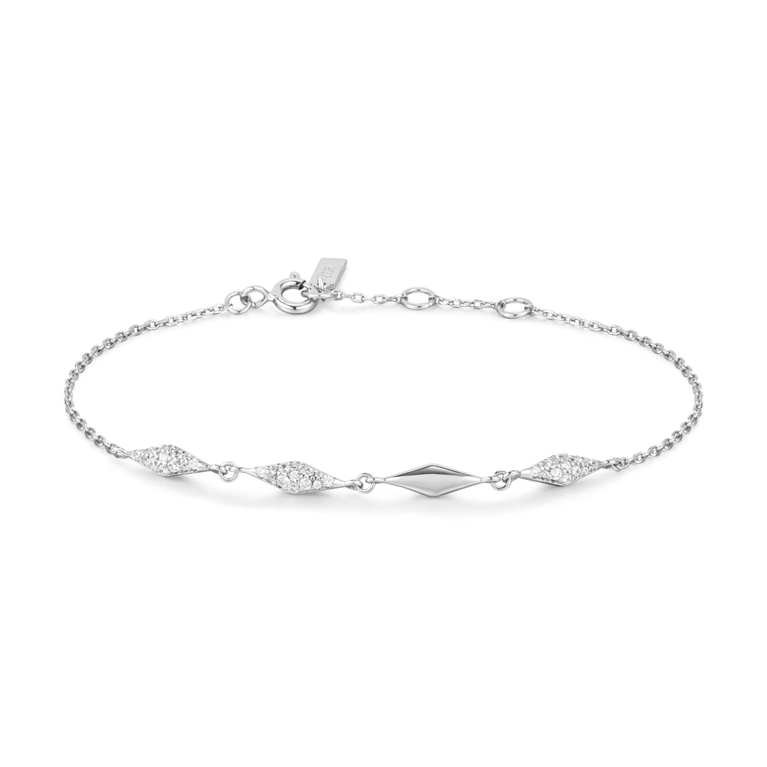 Ania Haie Silver Multi Sparkle Bracelet B061-04H