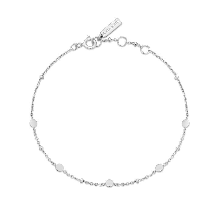 Ania Haie Silver Disc Station Bracelet