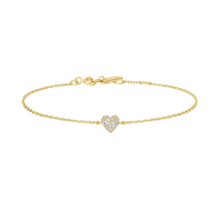 Ania Haie Gold Sweetheart Pave Bracelet