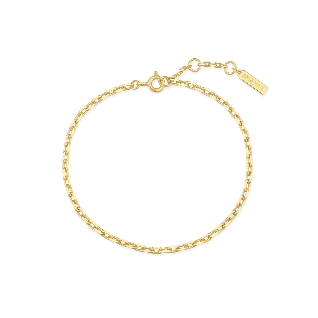 Ania Haie Gold Paper Clip Chain Bracelet
