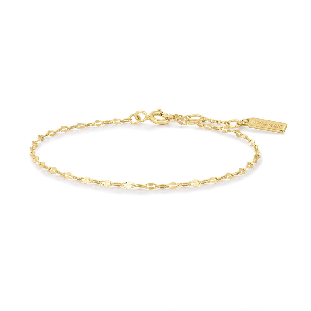 Ania Haie Gold Textured Chain Bracelet B073-02G