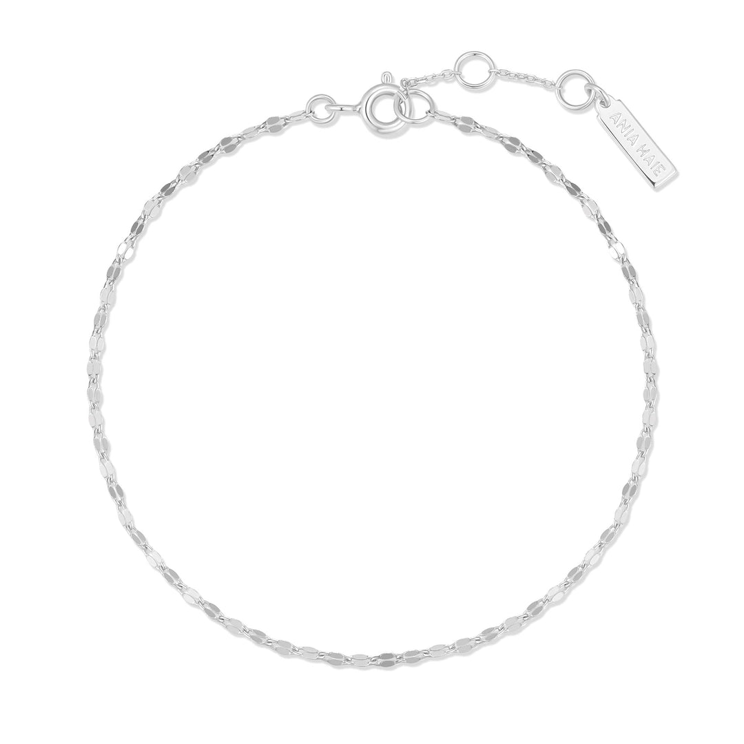 Ania Haie Silver Textured Chain Bracelet B073-02H