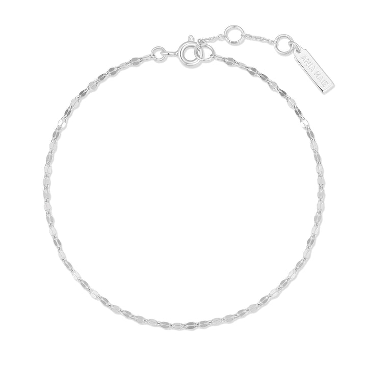 Ania Haie Silver Textured Chain Bracelet B073-02H
