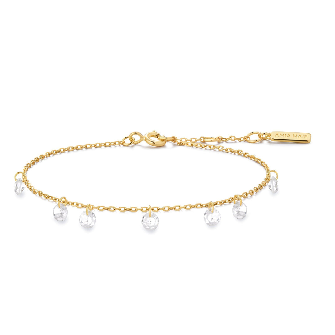 Ania Haie Gold Droplet Station Bracelet B074-05G