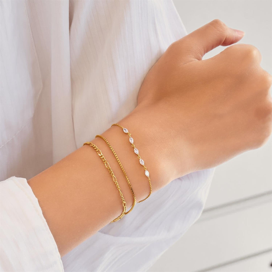 Ania Haie Gold Quintet Marquise Bracelet B075-03G