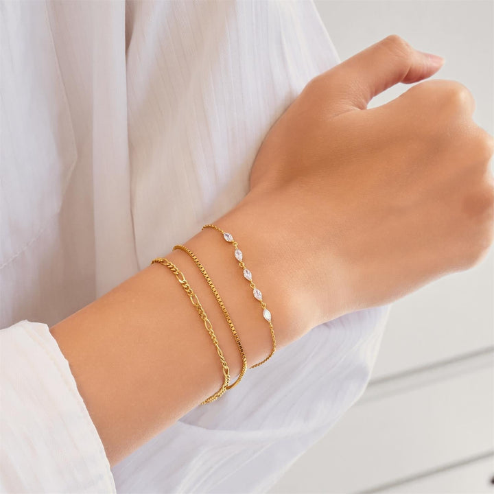 Ania Haie Gold Quintet Marquise Bracelet B075-03G