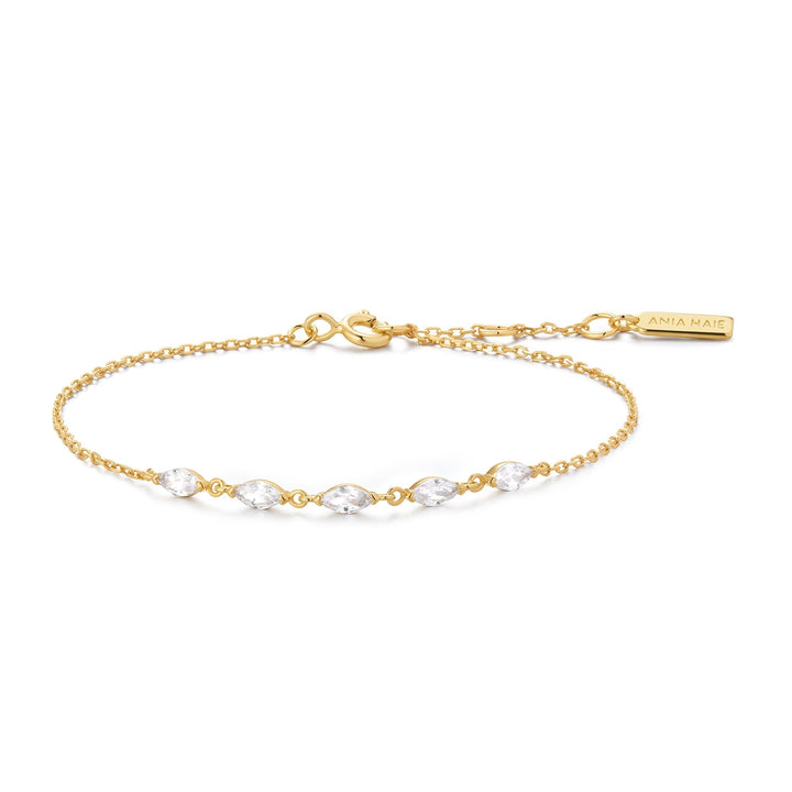 Ania Haie Gold Quintet Marquise Bracelet B075-03G