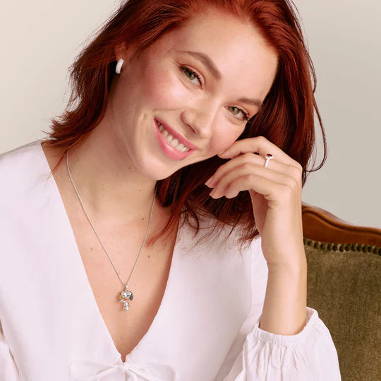 THOMAS SABO Snoopy & Woodstock Pavé Peanuts Necklace TKE2345