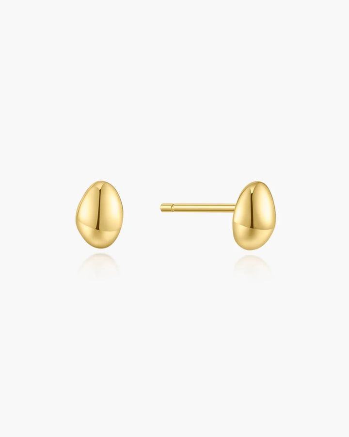 Ania Haie Gold Organic Dome Pebble Stud Earrings E076-02G