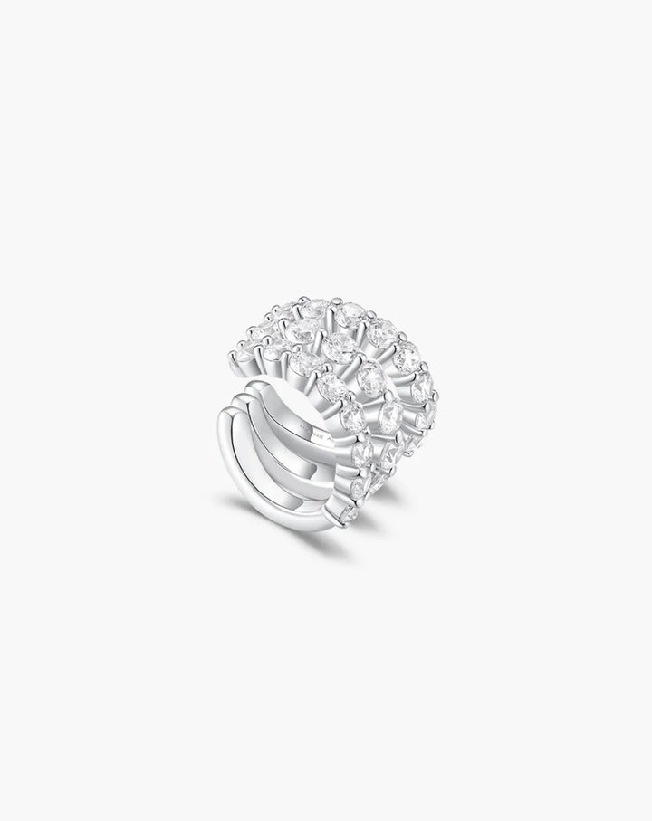 Ania Haie Silver Pavé Triple Wrap Ear Cuff E079-02H