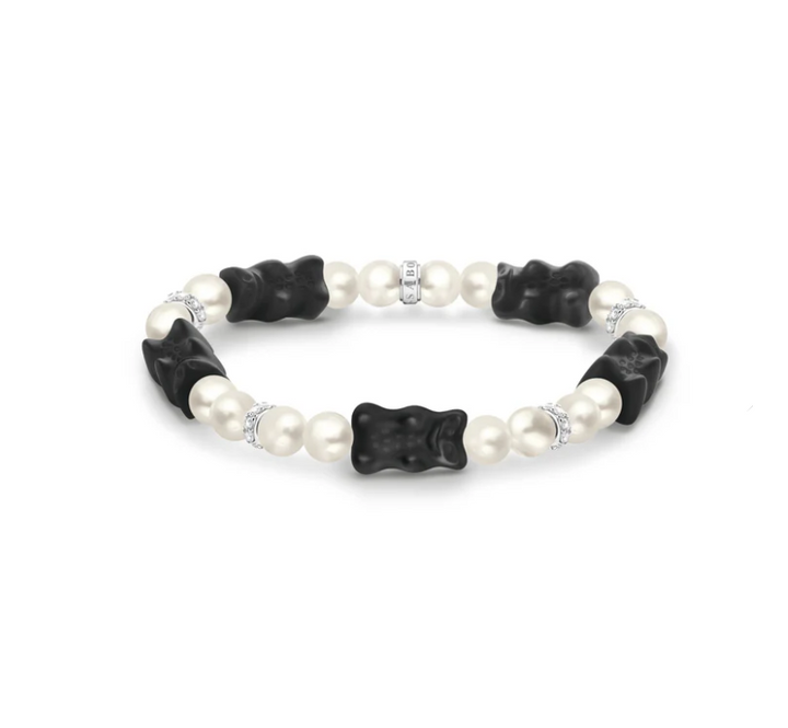 Thomas Sabo Pearl Bracelet with Black Goldbear TA2170B