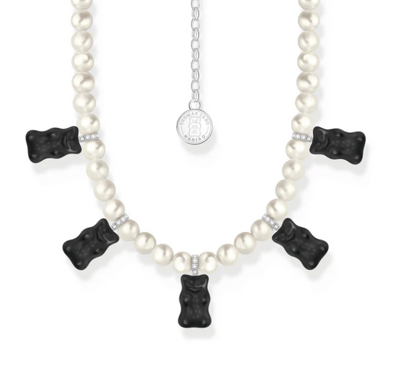 Thomas Sabo Pearl  Necklace with Black Goldbear TKE2208B