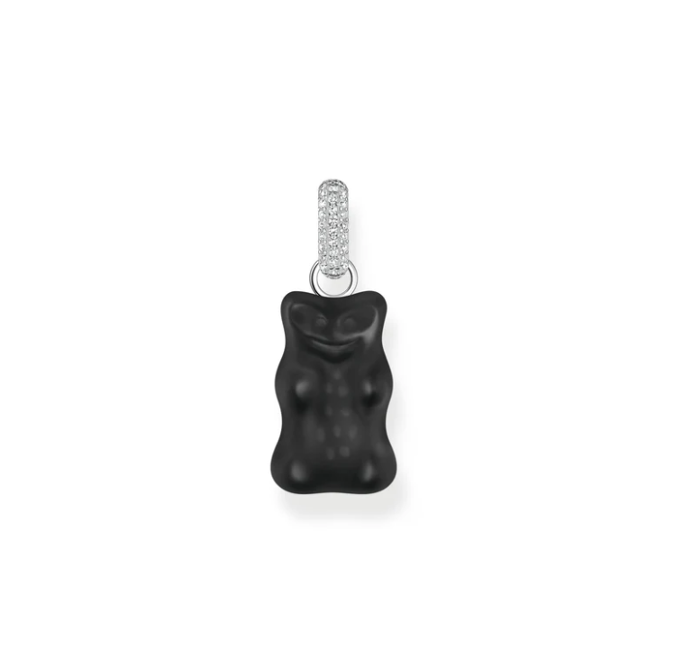 THOMAS SABO LARGE PENDANT with Black Goldbears And Zirconia TPE967B