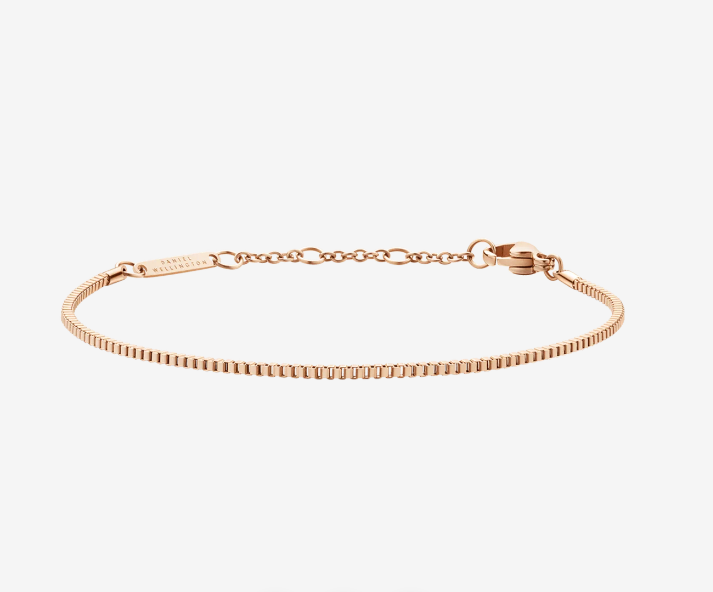 DANIEL WELLINGTON Box Chain Bracelet Rose Gold DW00400550