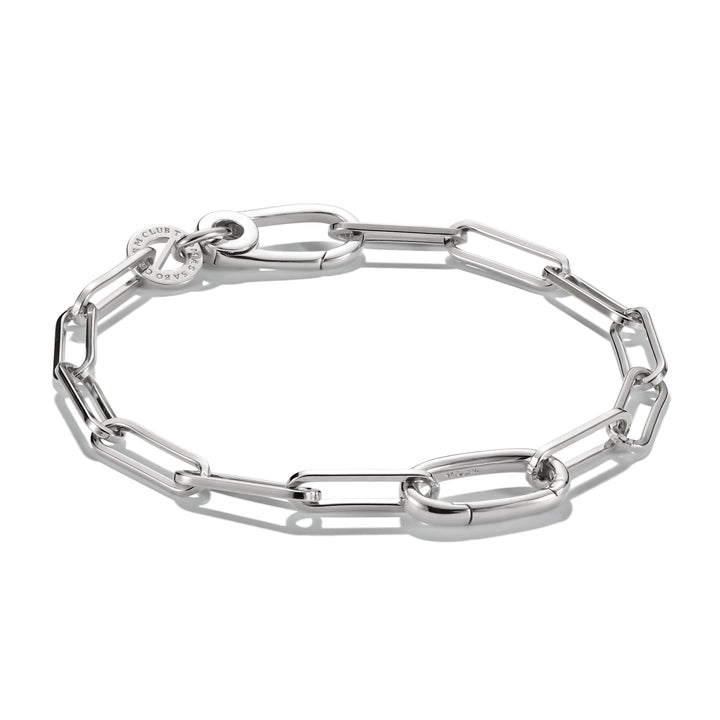 Thomas Sabo Silver-Plated Charm Club Chunky Link Bracelet TC1205M
