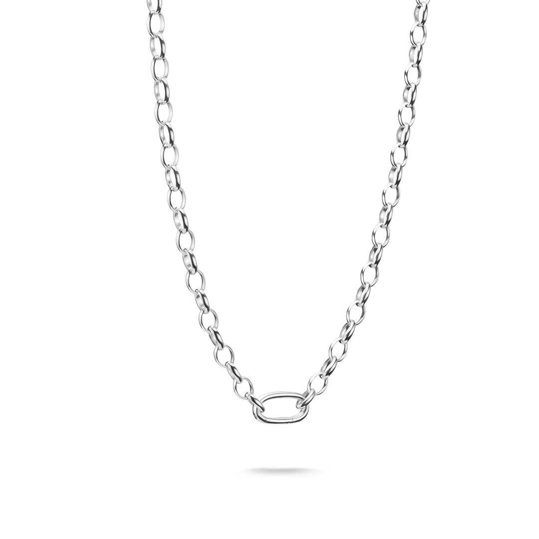 Thomas Sabo Silver-Plated Charm Club Necklace with Connect Link TC1206M