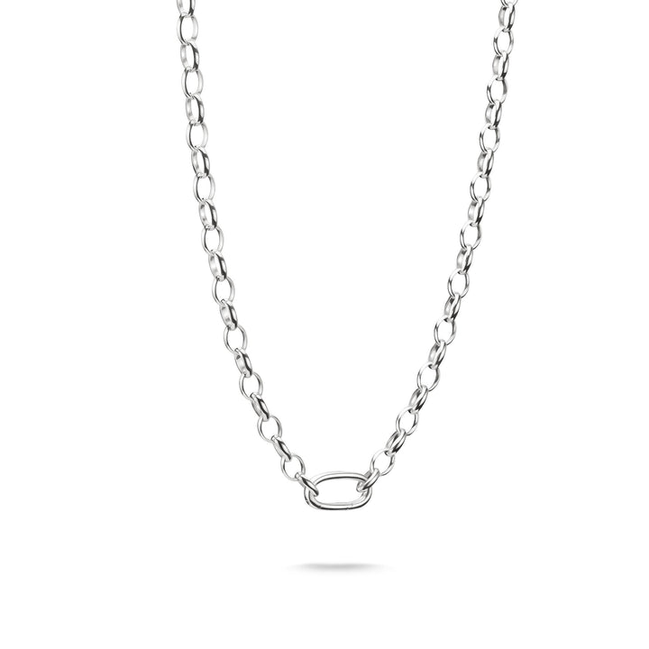 Thomas Sabo Silver-Plated Charm Club Necklace with Connect Link TC1206M