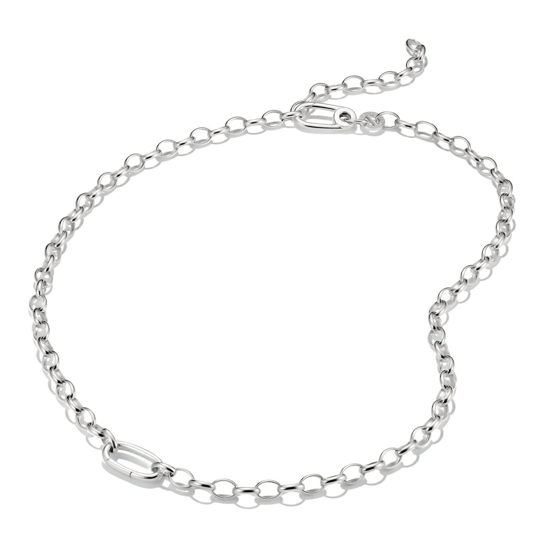 Thomas Sabo Silver-Plated Charm Club Necklace with Connect Link TC1206M